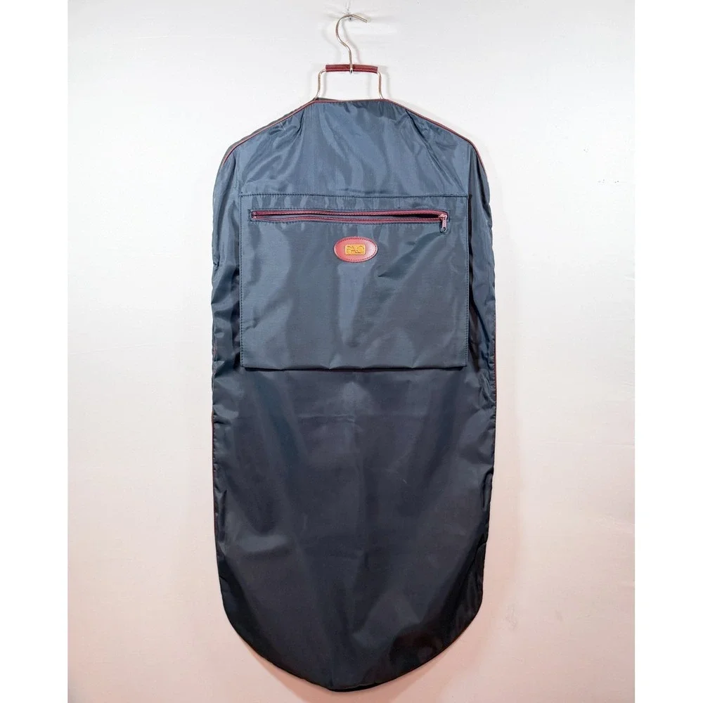 Vintage PALO Suit Garment Bag Navy/Burgundy 45